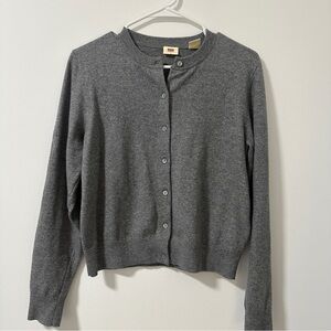 Levi's Dark Heather Crewneck Cardigan